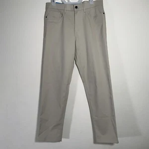 Haggar Iron Free Premium Khaki Pants Straight Fit Flat Front 32×30 Utility Work - Picture 1 of 9