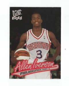 1996-97 Ultra #82 Allen Iverson RC Rookie 76ers - Picture 1 of 1