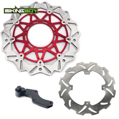 For Honda CRF250R CR450R Oversize Brake Rotors Discs Adapter CR125R CR250R 04-08 - Image 1 of 4