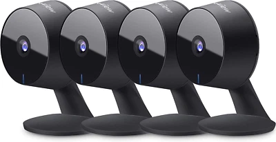Security Cameras 4Pcs, Home Security Camera Indoor 1080P, Wi-Fi Cameras Wired fo - Image 1 of 4