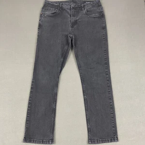 Jeans The Perfect Jean NYC para Hombres 34x30 Negros Ajustados Gruesos Desteñidos Elastizados Denim - Imagen 1 de 11