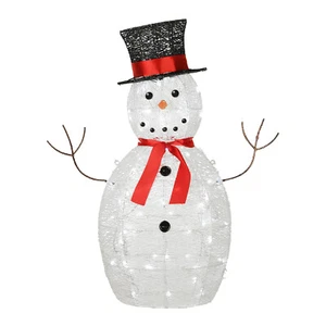 National Tree Company 36 Inch Prelit Snowman Decoration w/ Lights (Used) - Picture 1 of 9