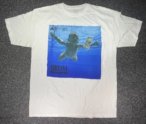 Nirvana Nevermind Classic Printed T-Shirt - White Size XL - Picture 1 of 10