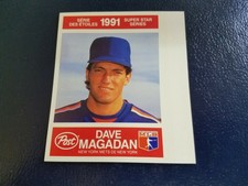Dave Magadan New York Mets 1991 Post Canada Series White Strip Oddball