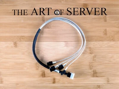 SAS cable SFF-8643 to 4x SATA forward breakout 21-in CBL-TT028-01 - Image 1 of 3