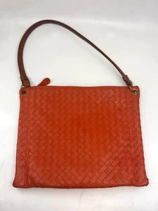 Authentic Bottega Veneta Intrecciato Leather handbag, Orange color w/Dustbag - Picture 1 of 13