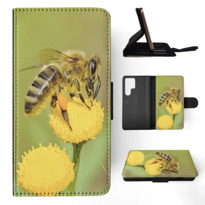FLIP CASE FOR SAMSUNG GALAXY|BEE INSECT POLLINATING FLOWER #7 — 第 1/4 张图片