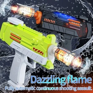 Electric Water Gun Water Blaster for Adult Kid Motorized Water Gun with Lighting - Picture 1 of 9