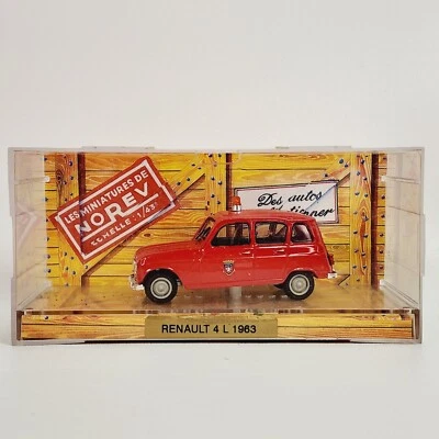 Norev Collection Renault 4 L 1963 Coat of Arms Red Police Car 1:43 Diecast - Image 1 of 4
