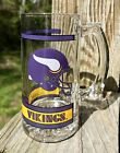 Minnesota Vikings Retro Nfl 1980'S Heavy Glass Beer / Drink Mug