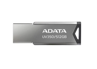 ADATA UV350 USB 3.2 Gen 1 Super Speed Capless Flash Drive Silver AUV350-512G-RBK - Bild 1 von 4