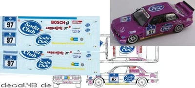 RACETRACKDECALS 1/43 Decal BMW M3 E30 'AVP Motorsport' 24h Nürburgring 2004