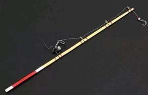 Miniature Dollhouse Accessories Fishing Rod with Hook 1:12th Scale Miniature  - Picture 1 of 4