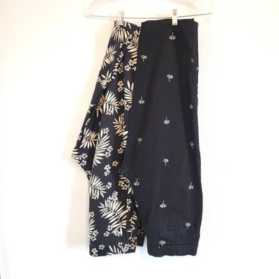 Classic Elements 2 pares de capris de pierna recta estampados tropicales talla 8 Foto 1 de 4
