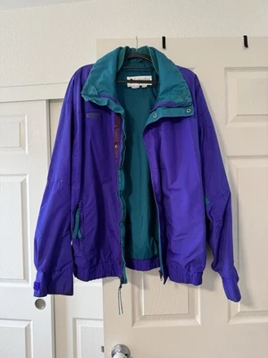 Columbia Bugaboo Jacket Mens Size Large Full Zip Radial Sleeve Purple Vintage - Image 1 of 4