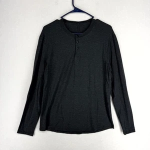 Lululemon Herren Langarmhemd schwarz Henley Größe S - Bild 1 von 10