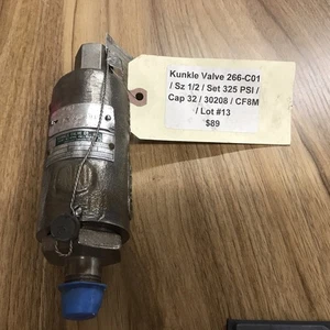 Kunkle 266-C01 266C01 Überdruckventil 1/2" 32 GPM generalüberholt CF8M - Bild 1 von 7