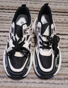 Tenis deportivos Moda Deporte Caminar Entrenamiento Zapatos Mujeres Talla 11 (42) NegroC - Imagen 1 de 7