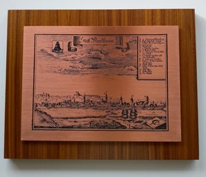En lugar de Windshaim imagen de cobre en madera/mural Apel gráfico Witten/Ruhr - Imagen 1 de 19