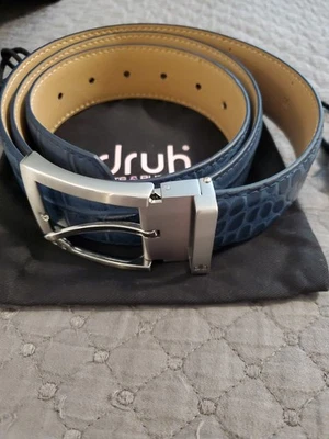 Druh Belt Blue Crocodile with Buckle Men's - Image 1 of 4