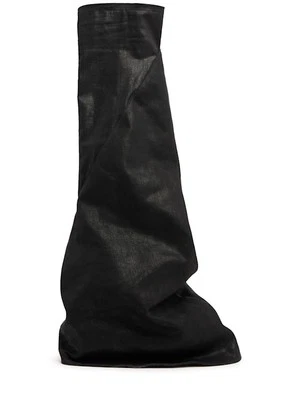 Rick Owens DRKSHDW - 20mm Fetish denim over-the-knee boots - Black/White Foto 1 de 4