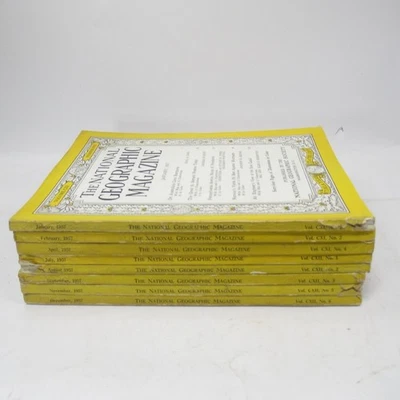 National Geographic Magazines 1957 (8 Months) Preloved - Image 1 of 4