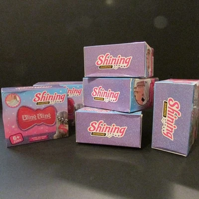 DAMAGED BOXES! Lot of 2! Shining Diamond Bling Hair Stapler Machine Set 180 Gems - Image 1 of 4