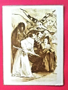 Francisco De Goya Druck Dibujo Para Los Caprichos "Tragala" Museo Del Prado Vintage - Bild 1 von 5