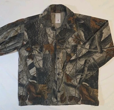 Ranger Brand Realtree Hardwoods Camo Button Down Shirt - YOUTH Size M ? (read) - Image 1 of 4