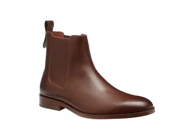 COACH Men’s Dalton Chelsea Boot Dark Saddle Size 12 D - Image 1 of 4