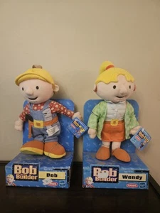 Bob der Baumeister und Wendy Plüsch 2 Stück Hasbro Playskool 2001 Neu im Karton - Bild 1 von 8