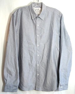 Frank & Eileen Finbar Langarmhemd blau gestreift Button Down Größe M neu ohne Etikett - Bild 1 von 5