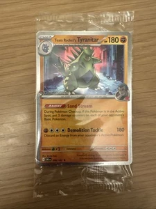 Team Rocket’s Tyranitar Promo Pokemon Center Stamp Destined Rivals Sealed - Imagen 1 de 1