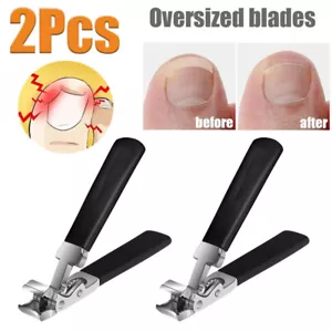 Extra Large Toe Nail Clippers For Thick Nails Heavy Duty Stainless Professional - Picture 1 of 16