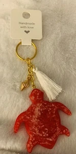 Schlüsselanhänger Damen Schildkröte Handtasche Geldbeutel Rucksack Haus Auto Geschenk Freund Tiere - Bild 1 von 4