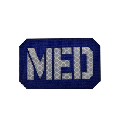 Hook Loop MED Medic Tactical Patch First Aid Army Airsoft IR Reflective Badge - Image 1 of 4