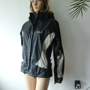 Jack Wolfskin Jacke Funktionsjacke Kapuze Wanderjacke XL ca. 44 Schwarz W: 60cm - Bild 1 von 8