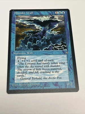 Mtg Misprint Ink Dots Printer Hickey Thunder Wall Ice Age Blue - Image 1 of 3