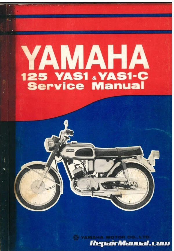 1968 Yamaha 125 YAS1 YAS1C Motorcycle Service Manual Foto 1 de 1