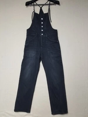 Mono Anthropologie Pilcro Mono Botones Denim Negro Algodón Talla 28 Fotos Foto 1 de 4