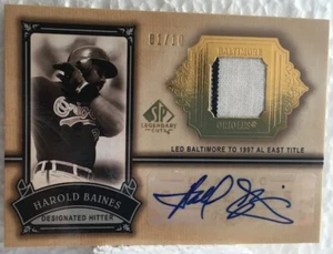 2005 SP Legendary Cuts "Classic Careers- Harold Baines" Autographed Pr: 01/10 - Picture 1 of 2