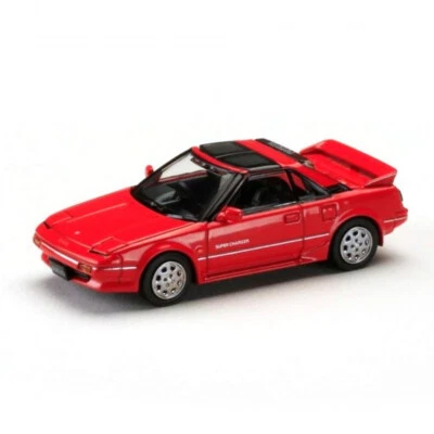 HJ64 1/64 TOYOTA MR2 1600G-LIMITED SUPER CHARGER 1988 T BAR ROOF Red HJ643056AR - Image 1 of 4