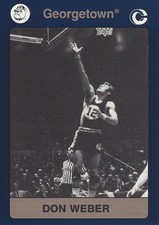 1991 Collegiate Collection Georgetown Hoyas #80 Don Weber