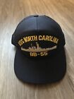Eagle Crest USS NORTH CAROLINA BB 55 Snapback Adjustable Black Cap Hat 