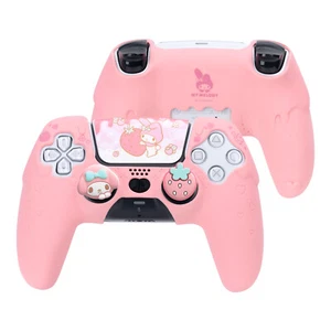GeekShare X Sanrio Silicone PS5 Controller Skin +Thumb Grips+Sticker Melody Case - Afbeelding 1 van 8