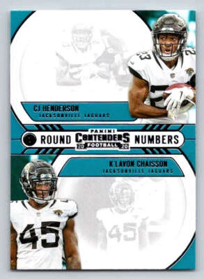 2020 Contenders Round Numbers #6 C.J. Henderson/K'Lavon Chaisson (ref 193459) - Image 1 of 2