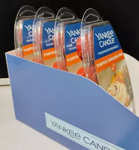 Yankee Candle PUMPKIN CINNAMON SWIRL Fragranced Wax Melts 2.6z 6-Pk Lot of 4 - Picture 1 of 1