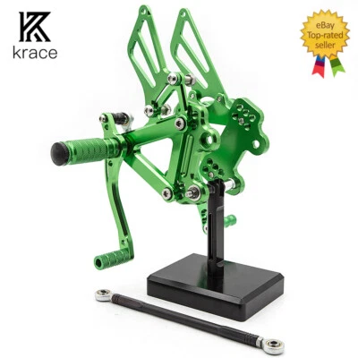 For Kawasaki Ninja ZX7R ZX-7R 1996-2003 CNC Rearset Footpegs Motorcycle Aluminum - Изображение 1 из 4