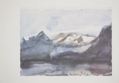 Klaus FUSSMANN: Landschaft Von Norwegen, Signierte Heliogravur, 1991 - Bild 1 von 4
