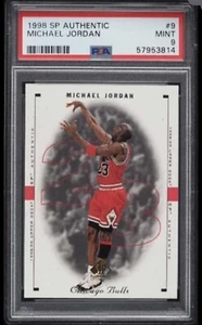1998 SP AUTHENTIC MICHAEL JORDAN #9 - GRADED PSA 9 MINT - CHICAGO BULLS - Bild 1 von 2